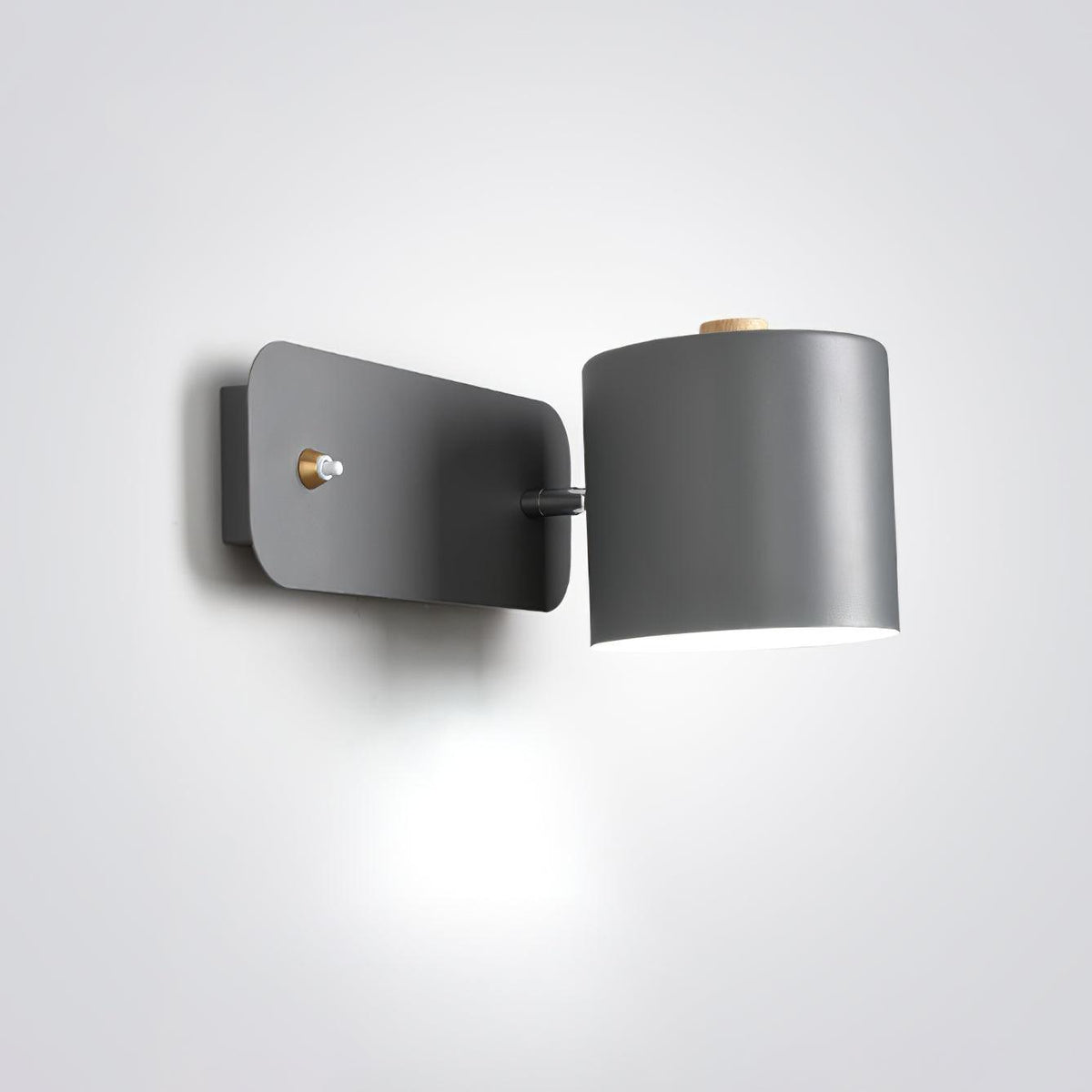 Rotatable Cylinder Plug - in Wall Lamp