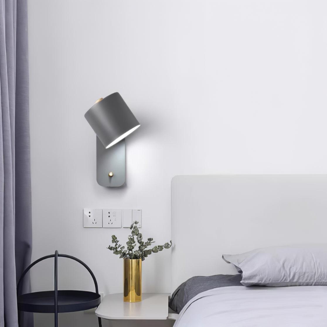 Rotatable Cylinder Plug - in Wall Lamp