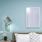 Rotatable Cylinder Plug - in Wall Lamp
