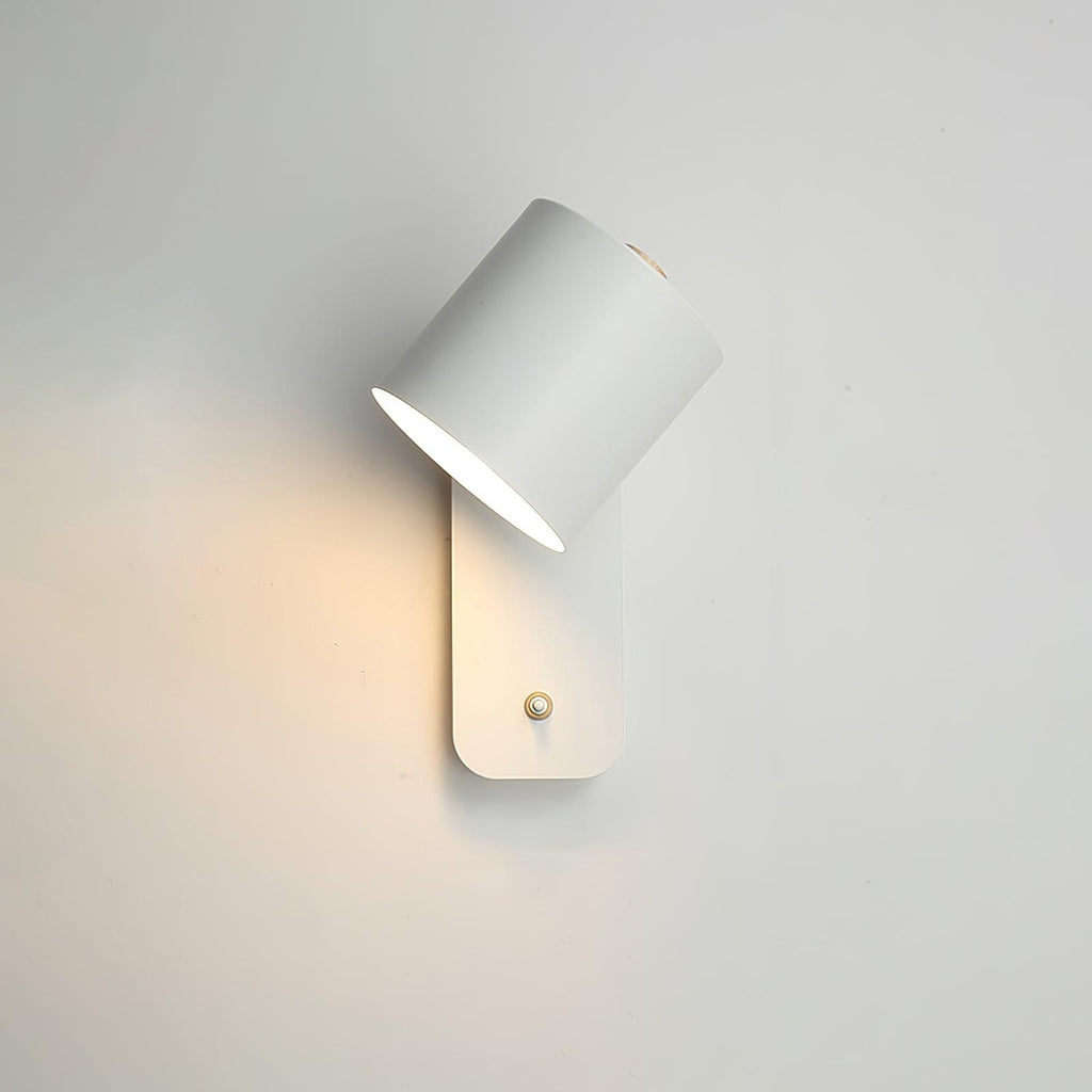 Rotatable Cylinder Plug - in Wall Lamp
