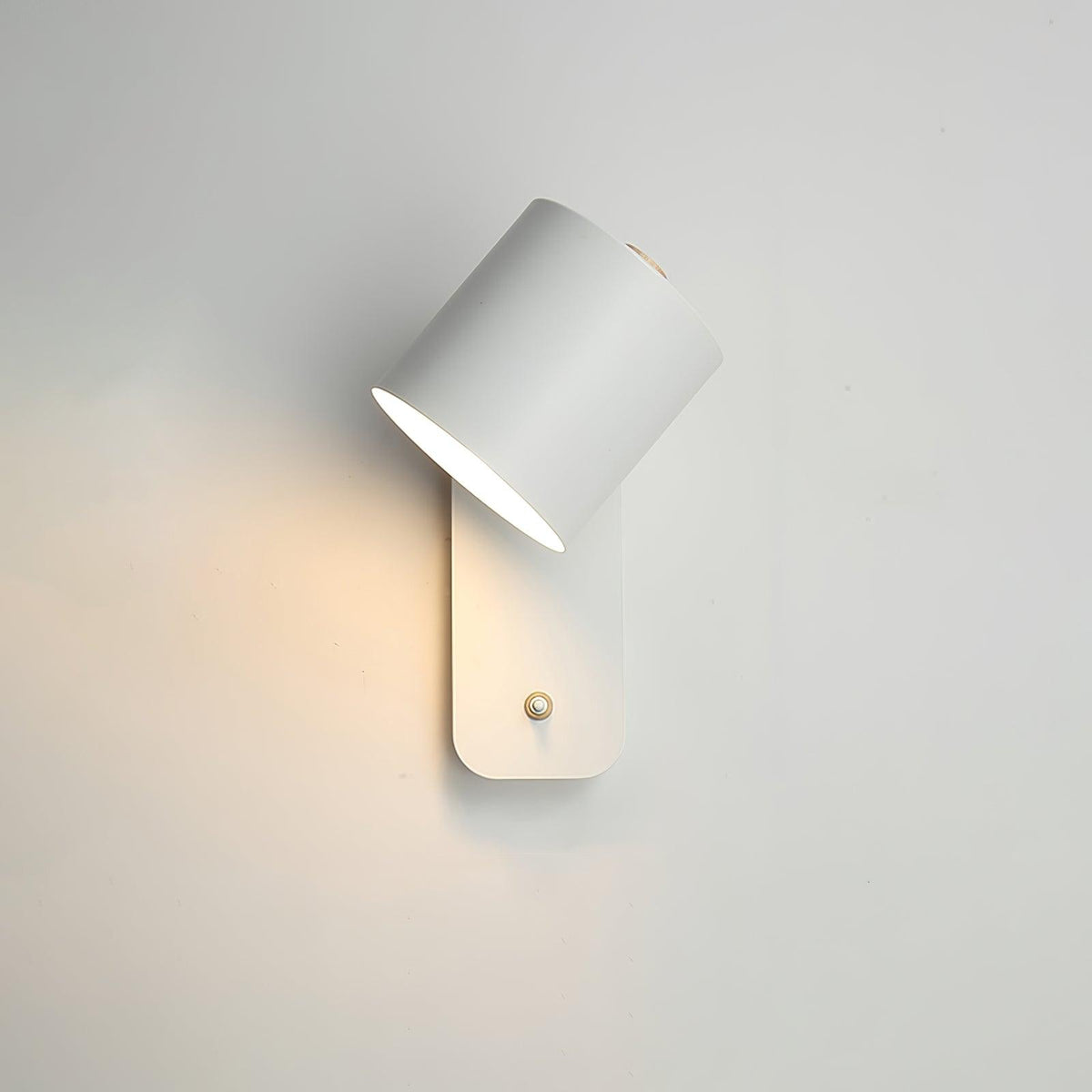 Rotatable Cylinder Plug - in Wall Lamp