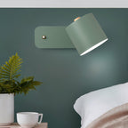 Rotatable Cylinder Plug - in Wall Lamp