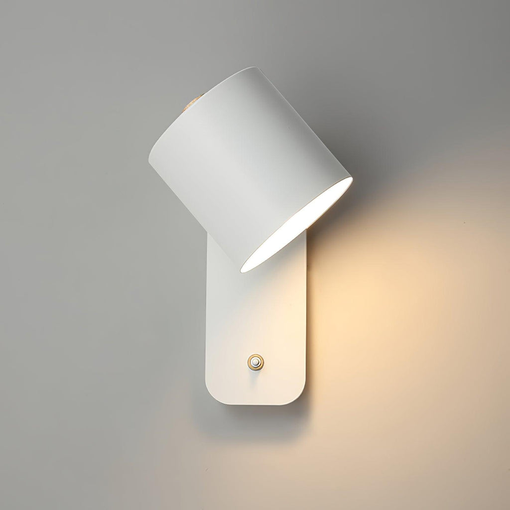Rotatable Cylinder Plug - in Wall Lamp