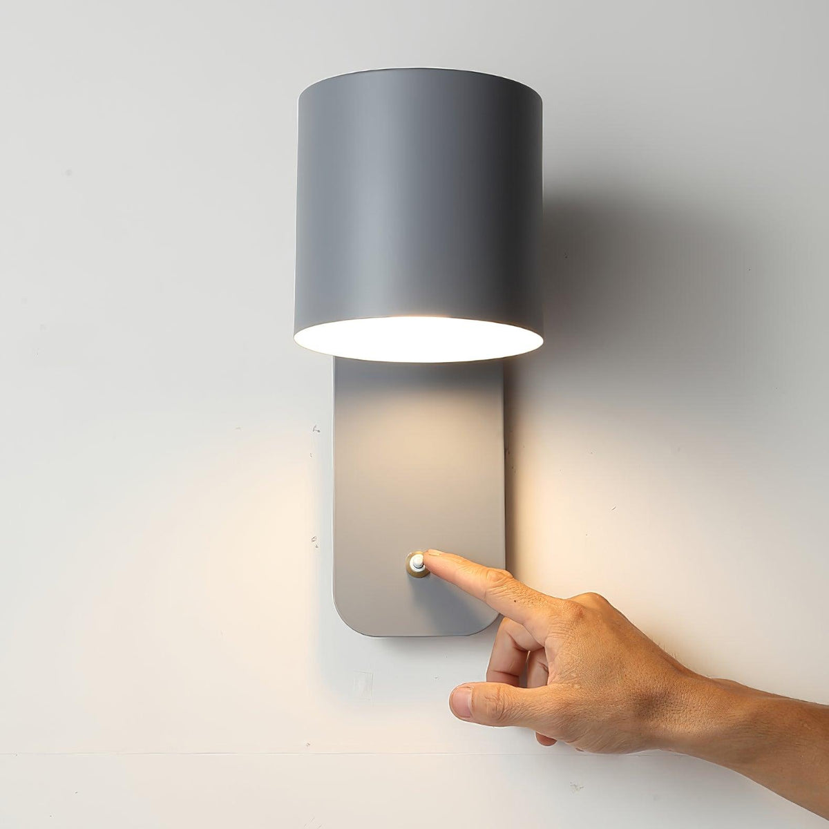 Rotatable Cylinder Plug - in Wall Lamp