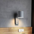 Rotatable Cylinder Plug - in Wall Lamp