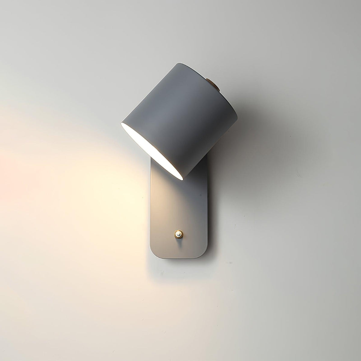 Rotatable Cylinder Plug - in Wall Lamp