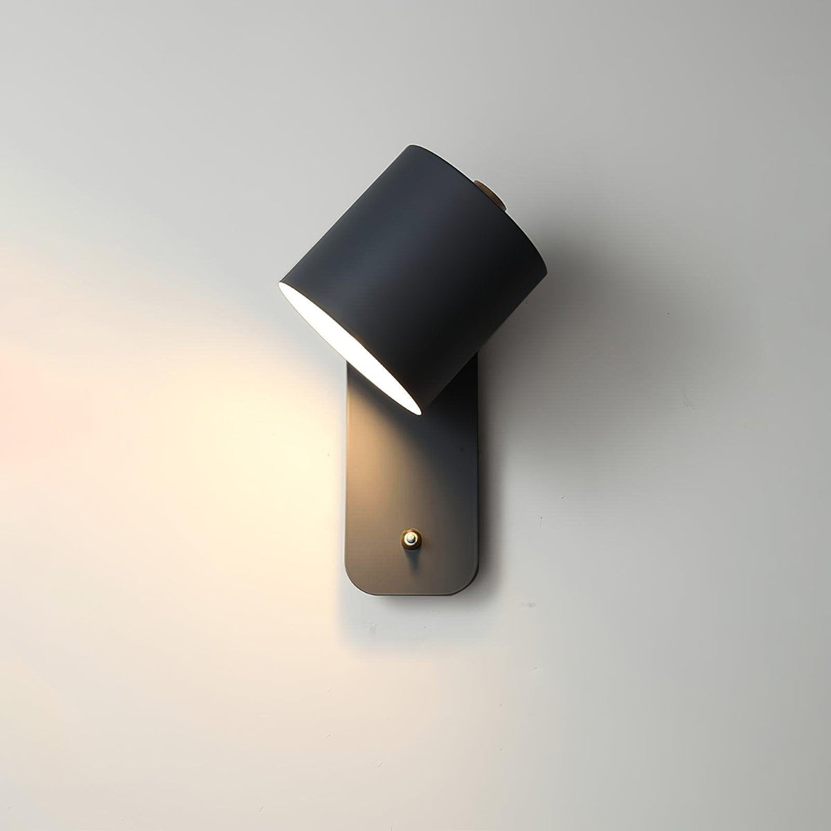 Rotatable Cylinder Plug - in Wall Lamp