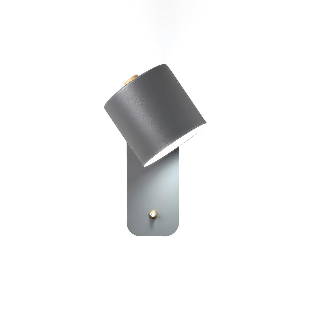 Rotatable Cylinder Plug - in Wall Lamp