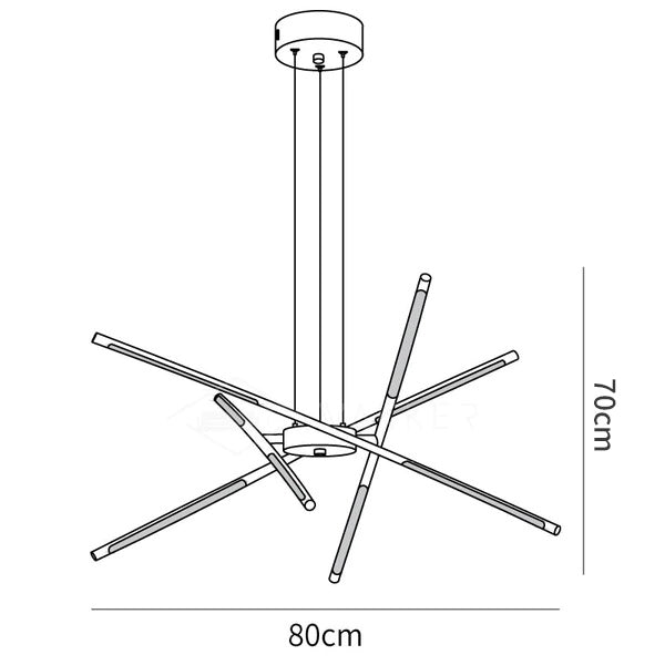 Rotatable LED Chandelier
