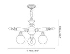Rotating Stick Chandelier