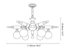 Rotating Stick Chandelier