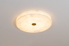 Round Alabaster Ceiling Lamp