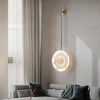Round Alabaster Wall Lamp