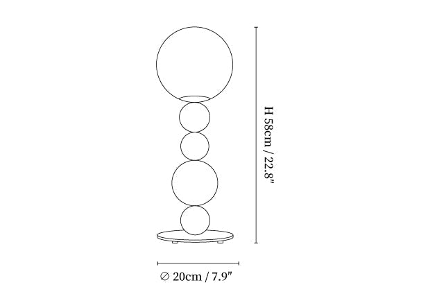 Round Balls Stacking Table Lamp