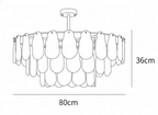 Round Cloud Glass Chandelier
