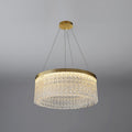 Round Halo Crystal Chandelier