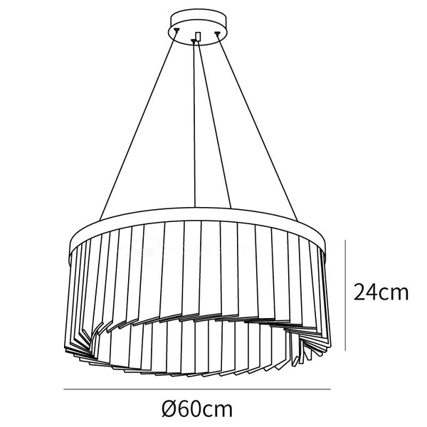 Round Halo Crystal Chandelier