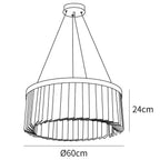 Round Halo Crystal Chandelier