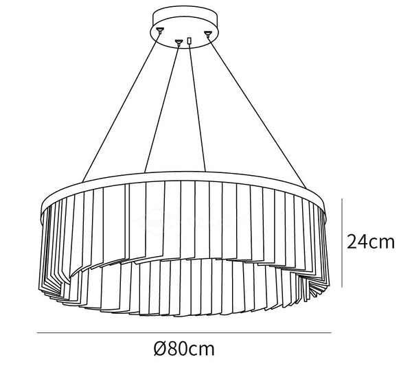 Round Halo Crystal Chandelier