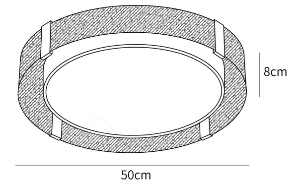 Round Low Profile Ceiling Light