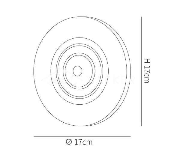 Round Moon Wall Lamp