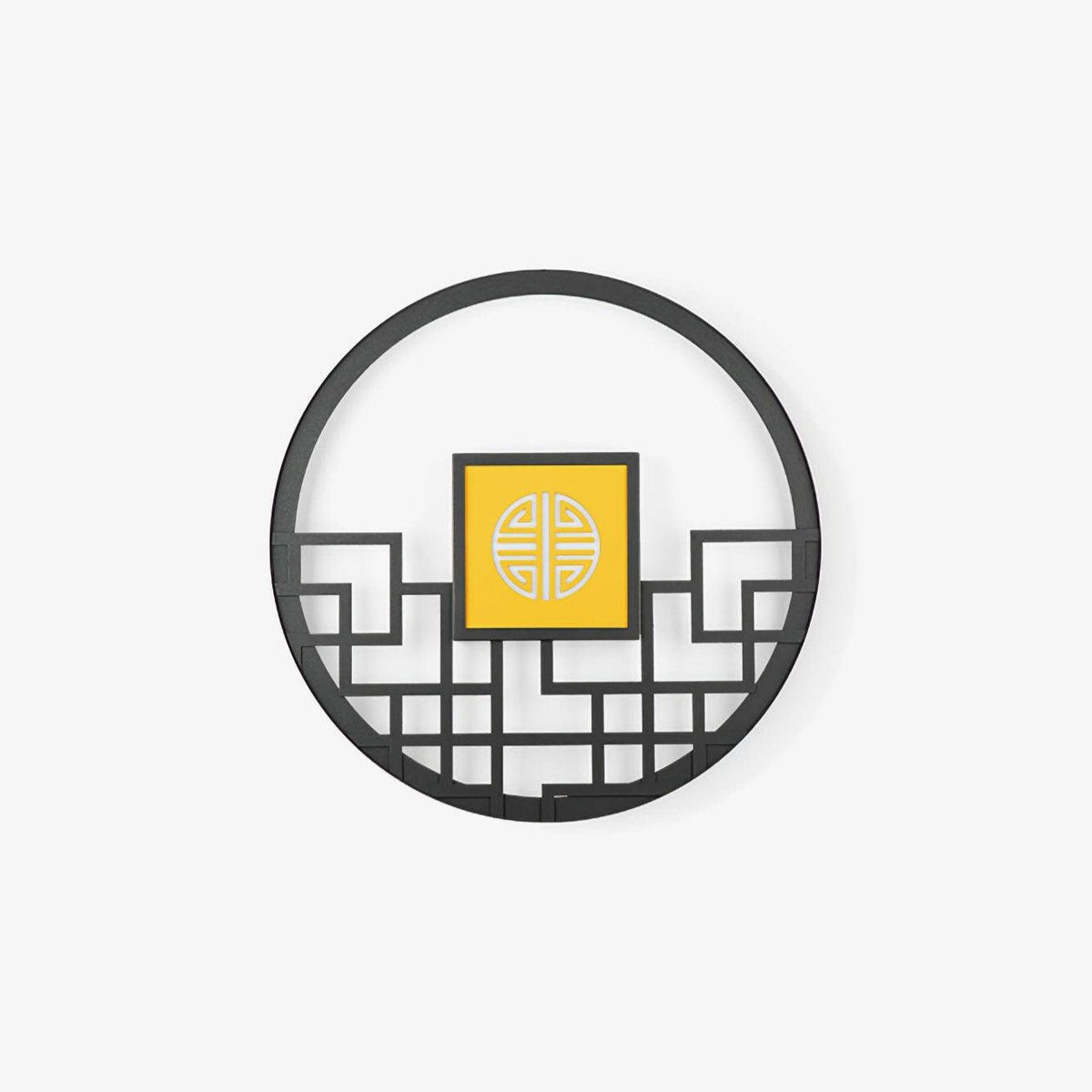 Asian Style Round Garden Wall Light
