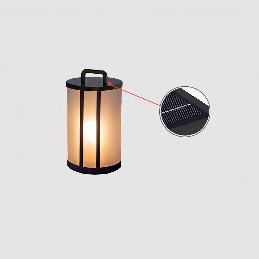 Round Pillar Acrylic Lantern Outdoor Lamp