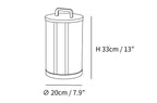 Round Pillar Acrylic Lantern Outdoor Lamp