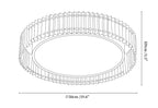 Round Pleated Ceiling Lamp