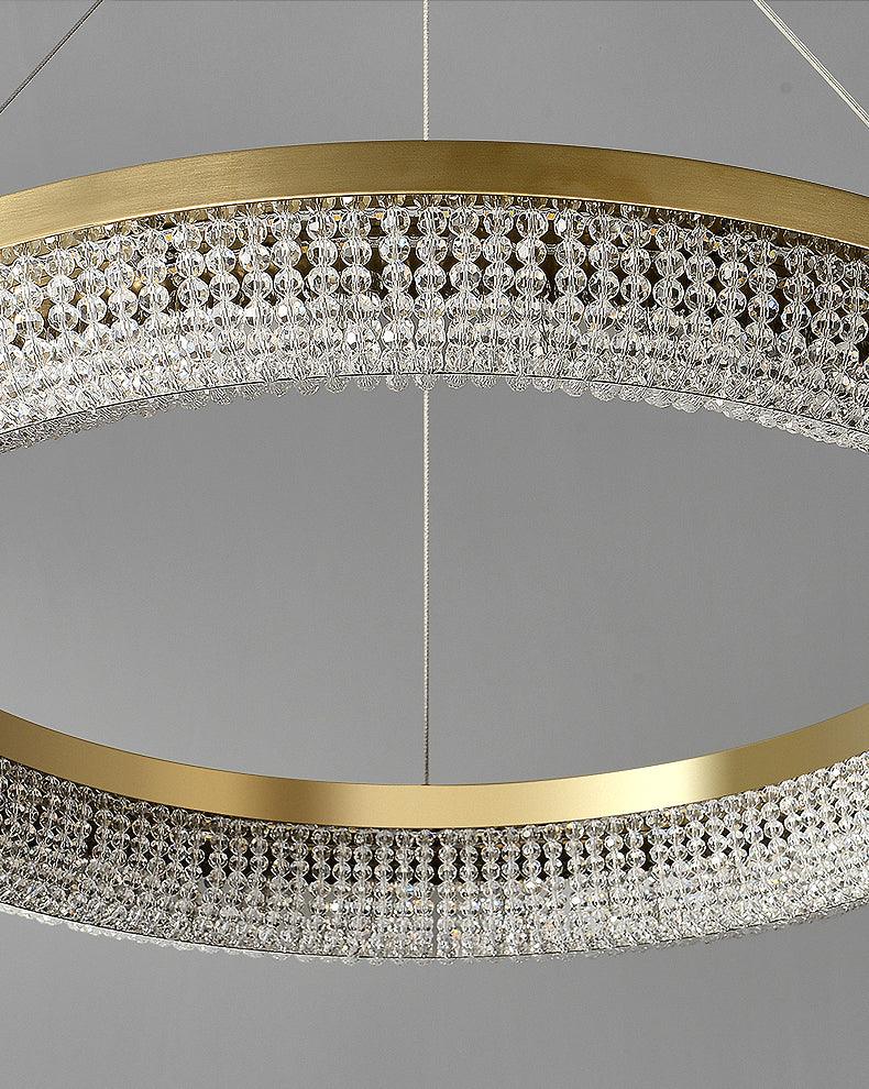 Round Ring Crystal Chandeliers