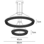 Round Ring Crystal Chandeliers