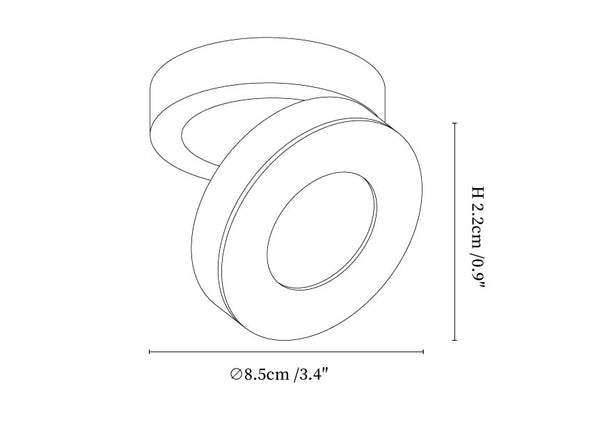 Round Rotating LED Downlight