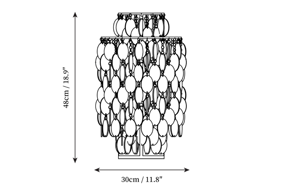 Round Shell Table Lamp