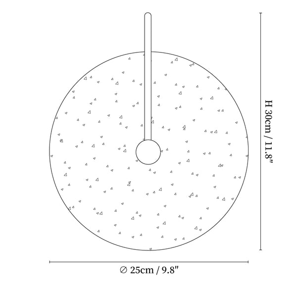 Round Travertine Wall Lamp