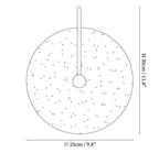 Round Travertine Wall Lamp