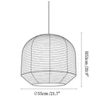 Rounded Paper Pendant Lamp