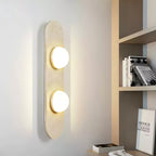 Rounded Travertine Wall Sconce
