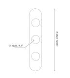 Rounded Travertine Wall Sconce