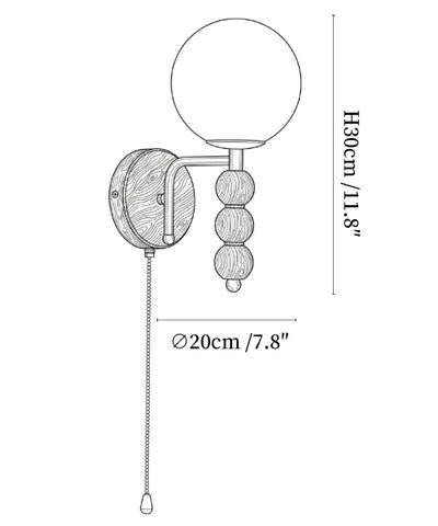 Rowan Bead Wall Sconce