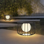 Rowan Cage Solar Lantern Outdoor Lamp
