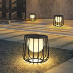 Rowan Cage Solar Lantern Outdoor Lamp