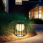 Rowan Cage Solar Lantern Outdoor Lamp