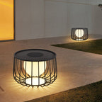 Rowan Cage Solar Lantern Outdoor Lamp