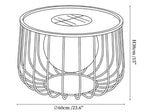 Rowan Cage Solar Lantern Outdoor Lamp