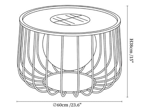 Rowan Cage Solar Lantern Outdoor Lamp