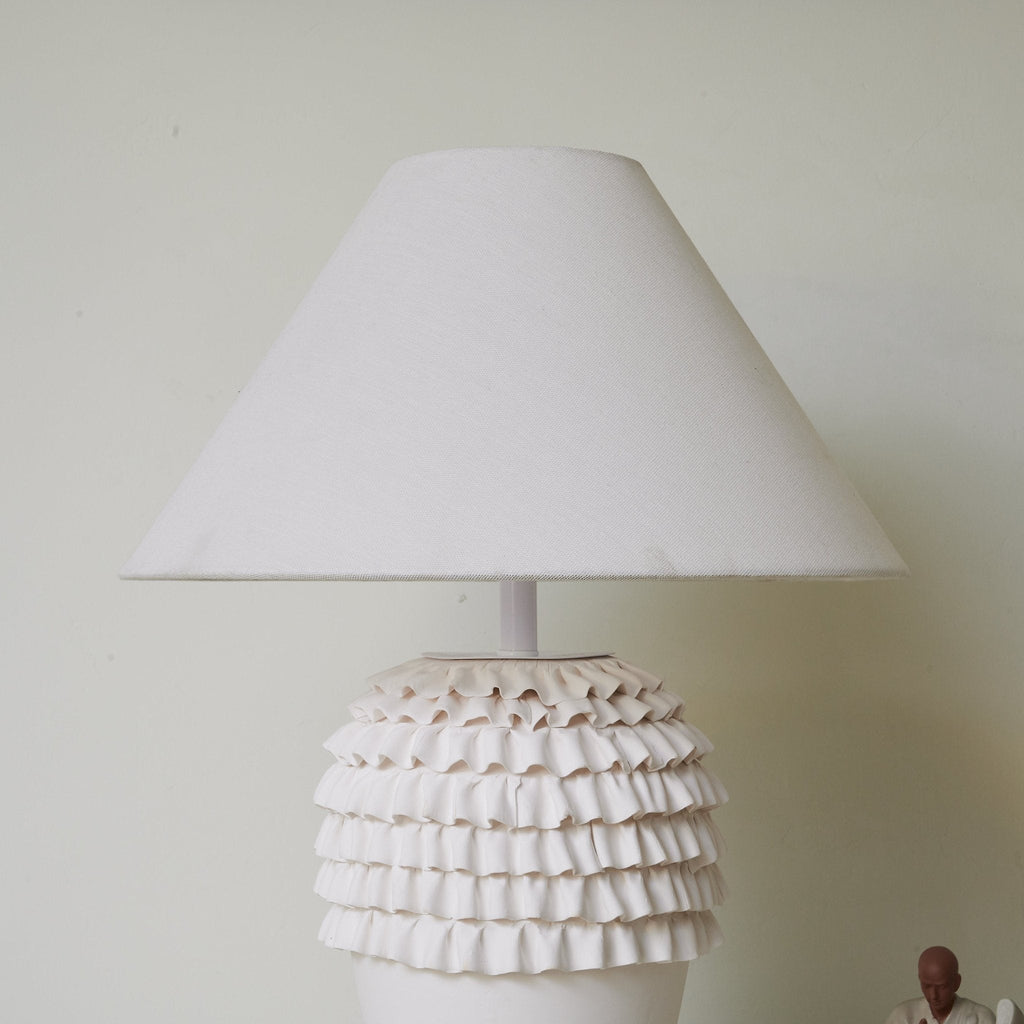 Ruffle Ceramic Table Lamp
