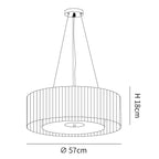 Ruffle Pleated Pendant Lamp