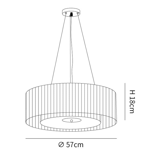 Ruffle Pleated Pendant Lamp