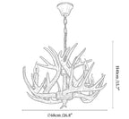 Rustic Antler Lodge Chandelier