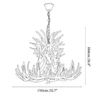 Rustic Antler Lodge Chandelier